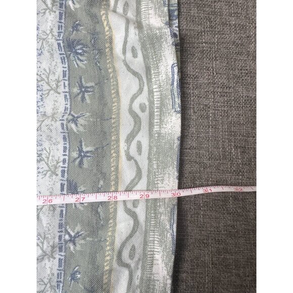 Field & Stream Mens XL Green Blue Patterned Polo Shirt Palm Trees Casual Cruise - Picture 6 of 6